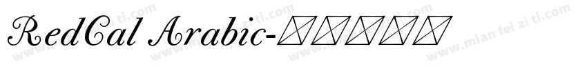 RedCal Arabic字体转换